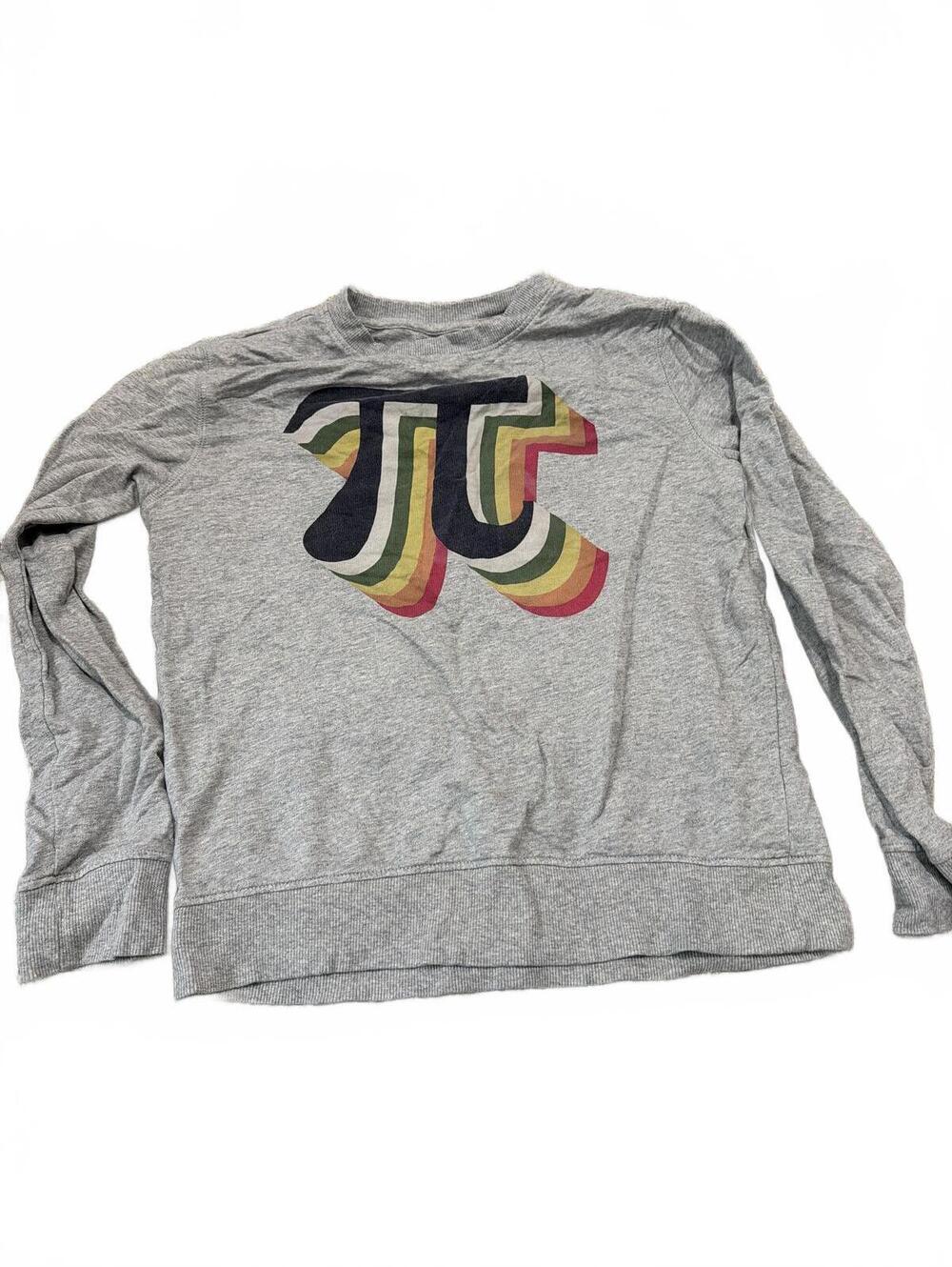 Gymboree Kids Large Gray Long Sleeve with Pi Symbol